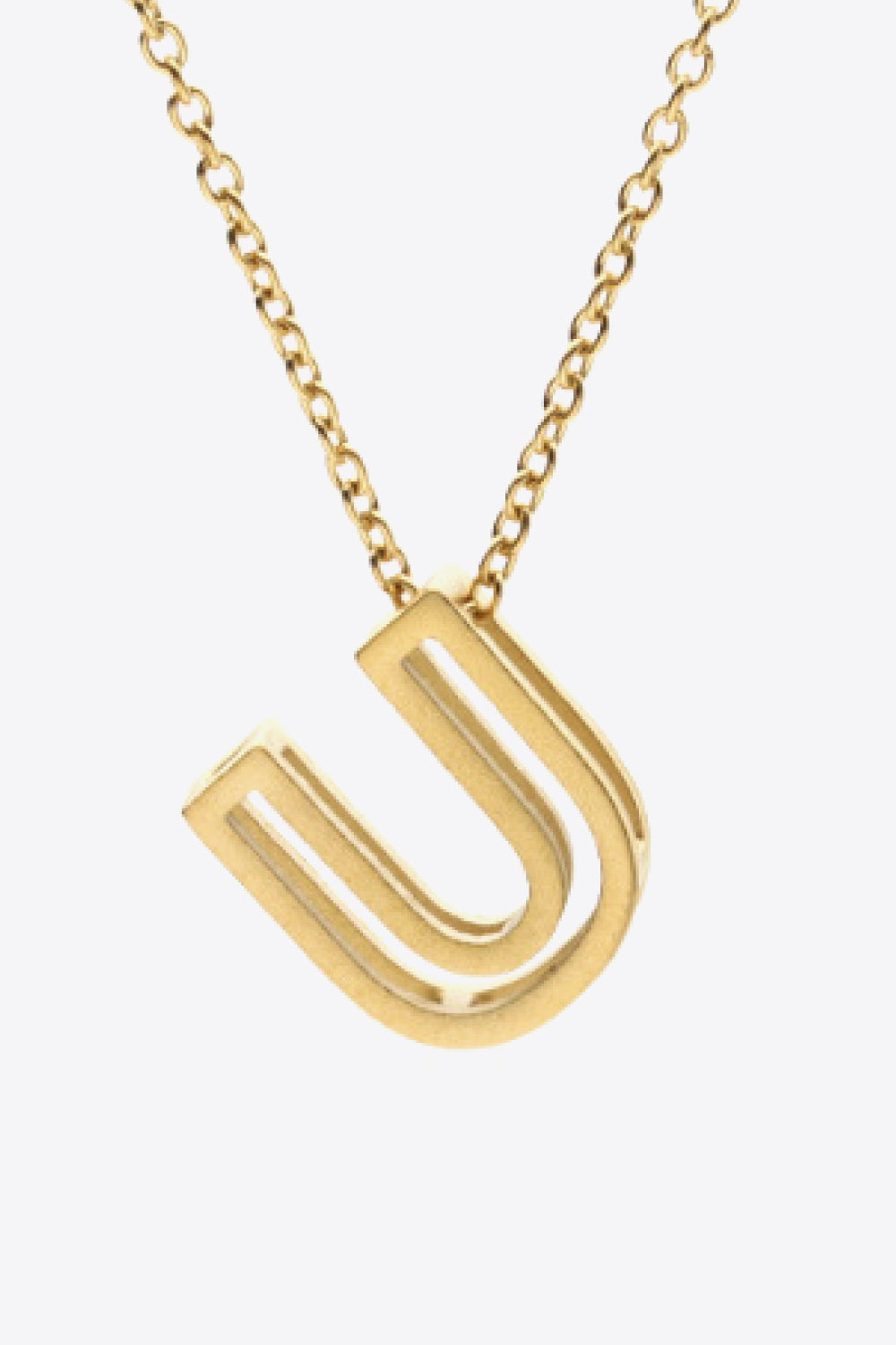 U to Z Letter Pendant Nekclace