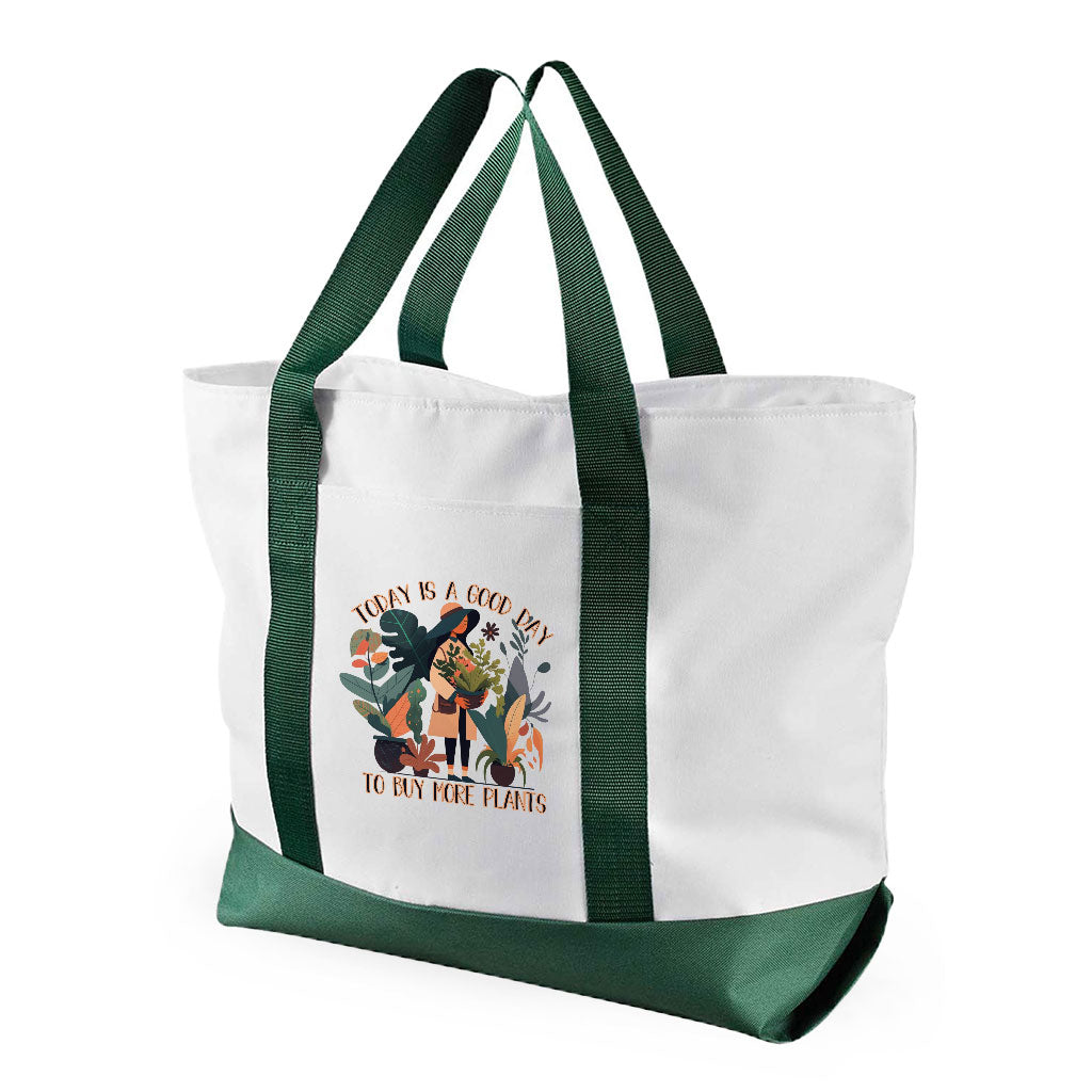 Plant Themed Cruiser Tote Bag - Floral Shopping Bag - Cool Tote Bag