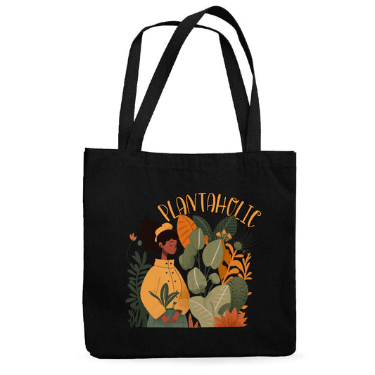 Plantaholic Canvas Tote Bag - Funny Shopping Bag - Unique Cloth Bag