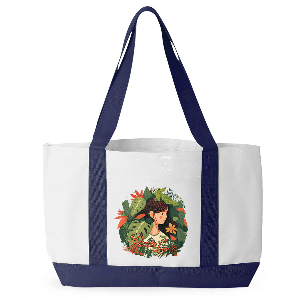 Plant Lover Cruiser Tote Bag - Botanical Shopping Bag - Themed Tote Bag