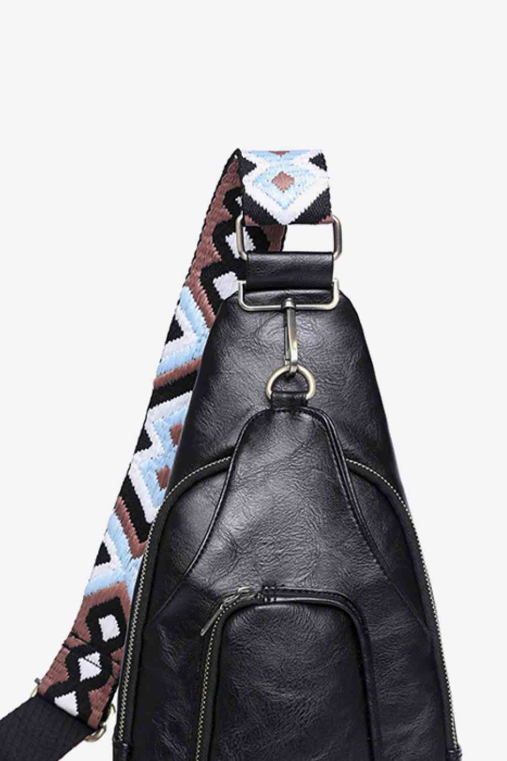 Adored Take A Trip PU Leather Sling Bag