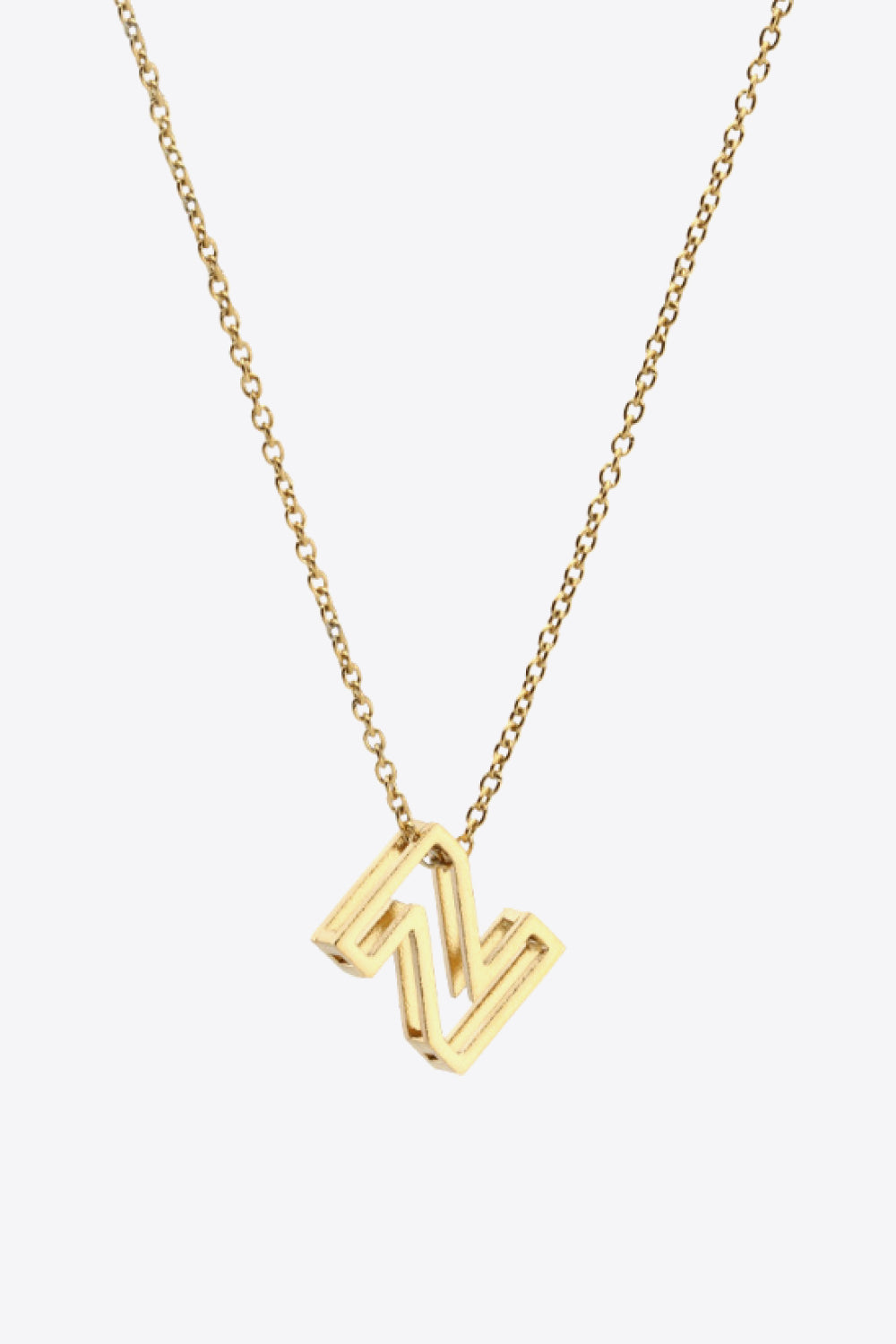 U to Z Letter Pendant Nekclace