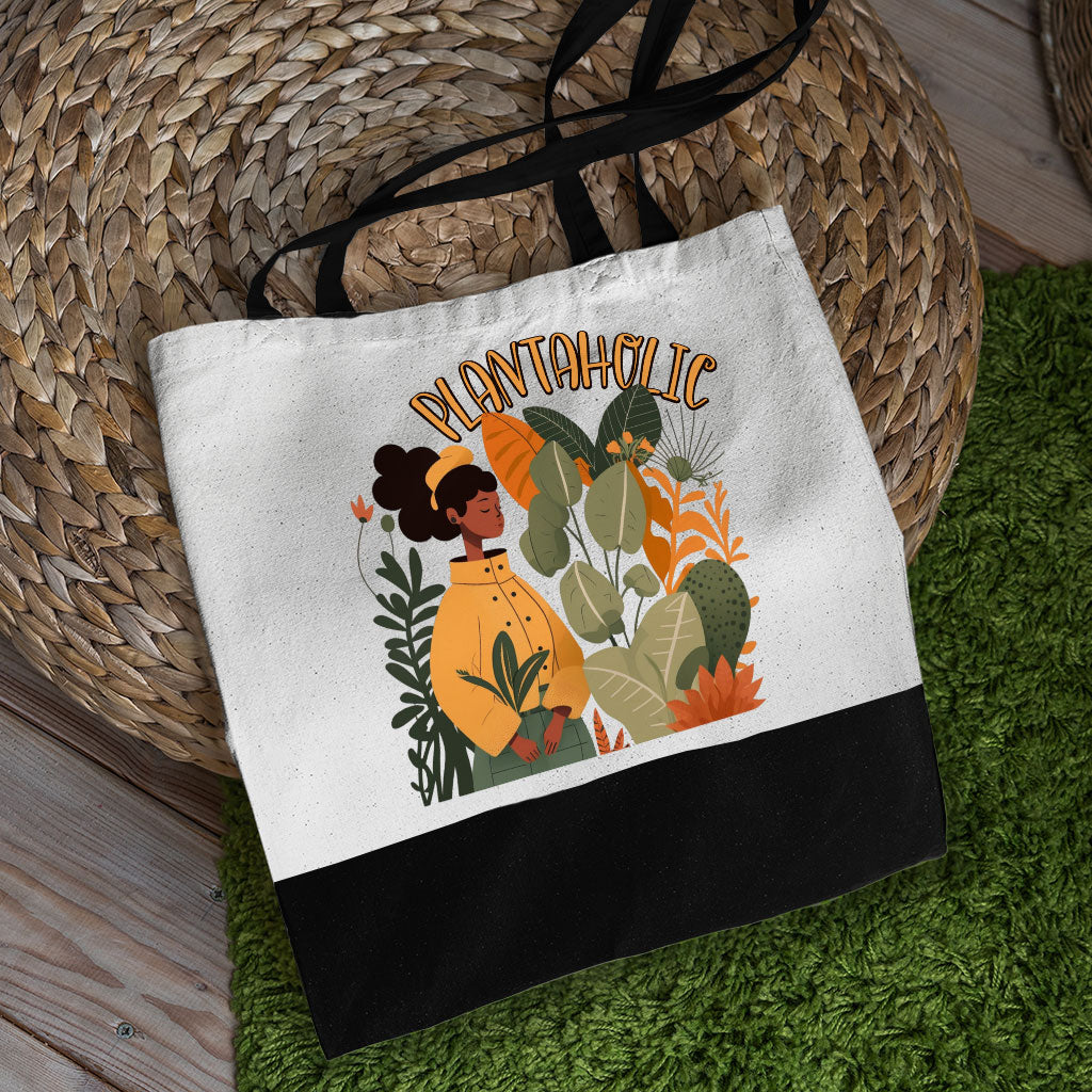 Plantaholic Large Tote Bag - Funny Shopping Bag - Unique Cloth Bag