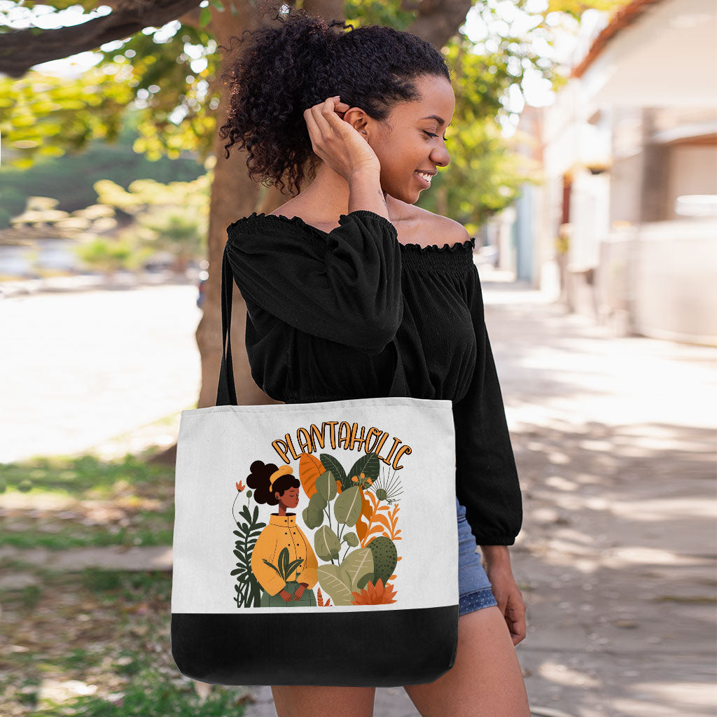 Plantaholic Large Tote Bag - Funny Shopping Bag - Unique Cloth Bag