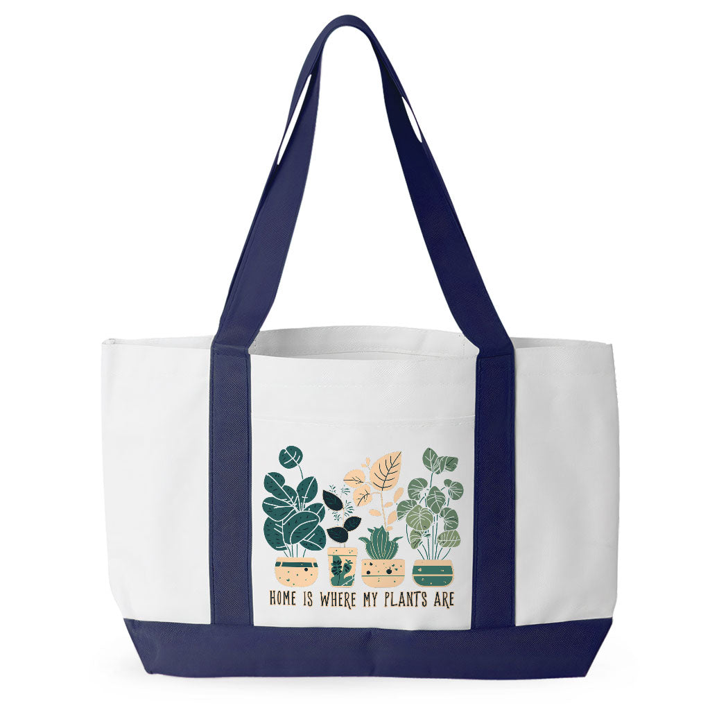 Plant Illustration Cruiser Tote Bag - Quote Shopping Bag - Graphic Art Tote Bag