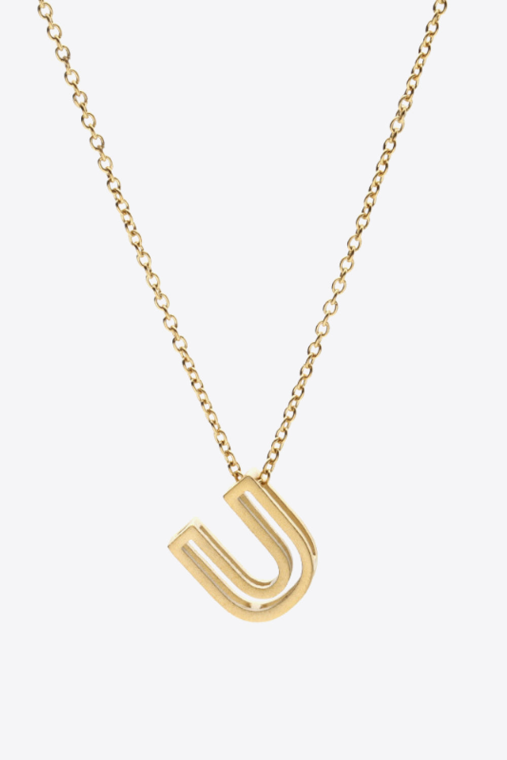 U to Z Letter Pendant Nekclace