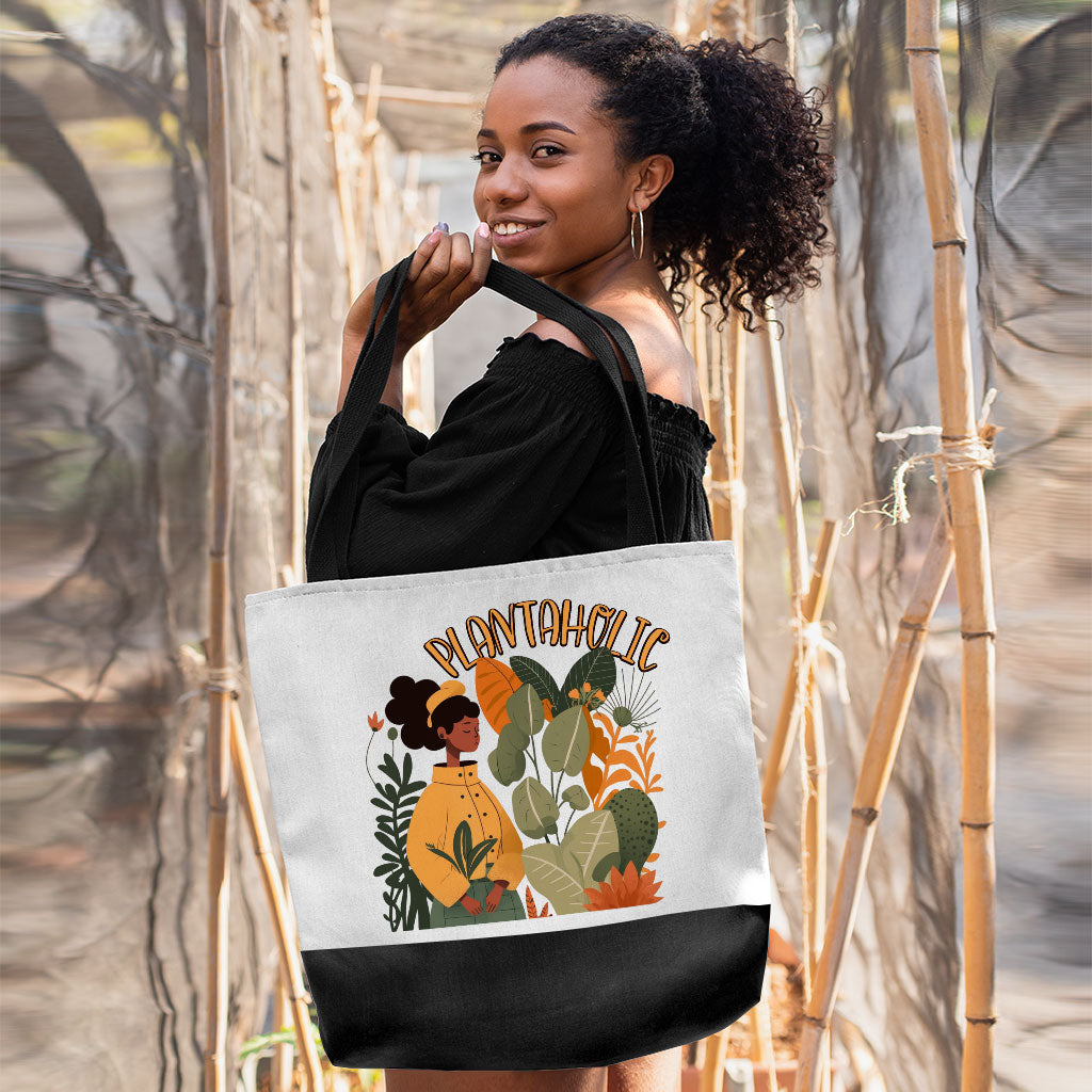 Plantaholic Large Tote Bag - Funny Shopping Bag - Unique Cloth Bag